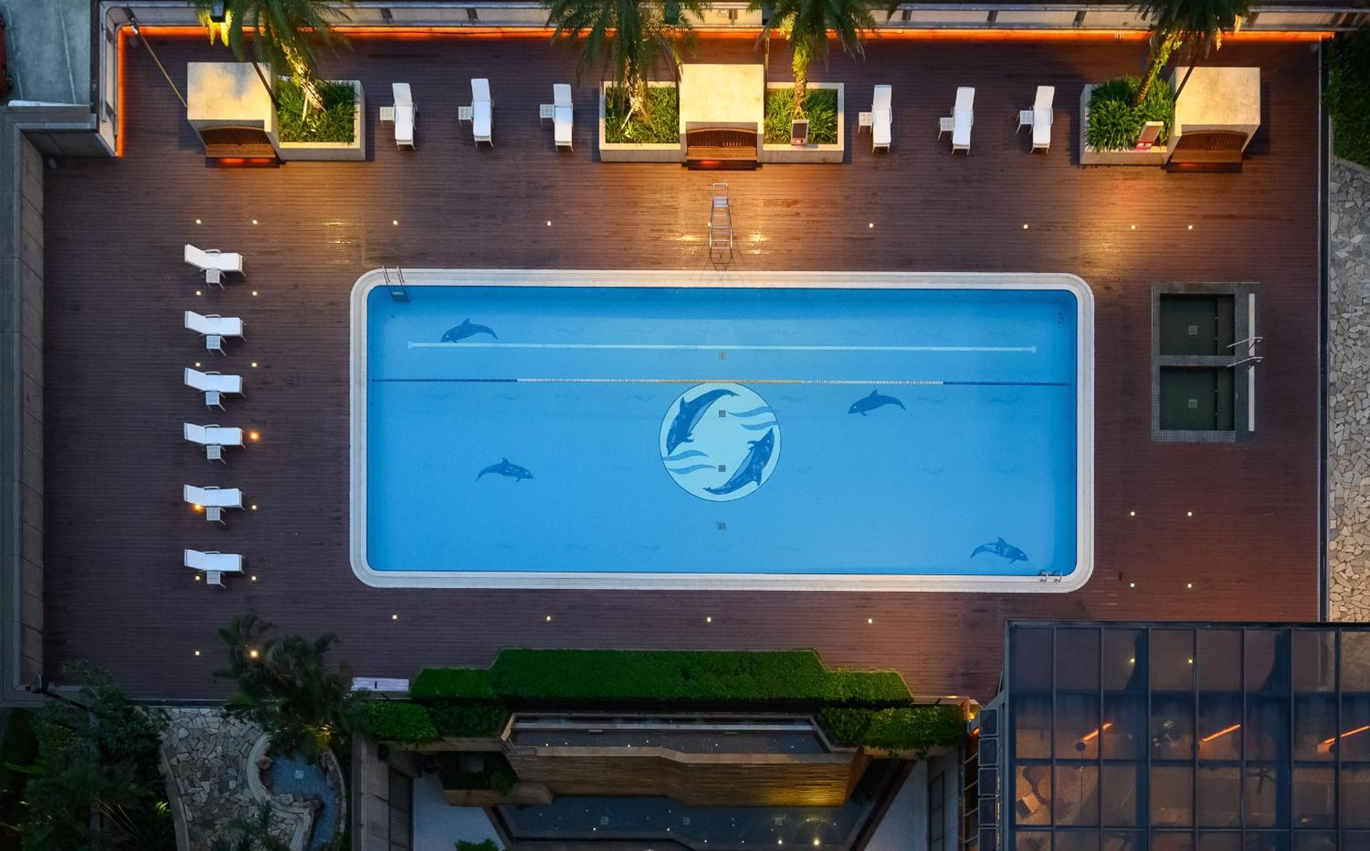 エバーグリーン リゾート ホテル ジャオシー 礁渓郷 エクステリア 写真 The pool at the Dolphinarium